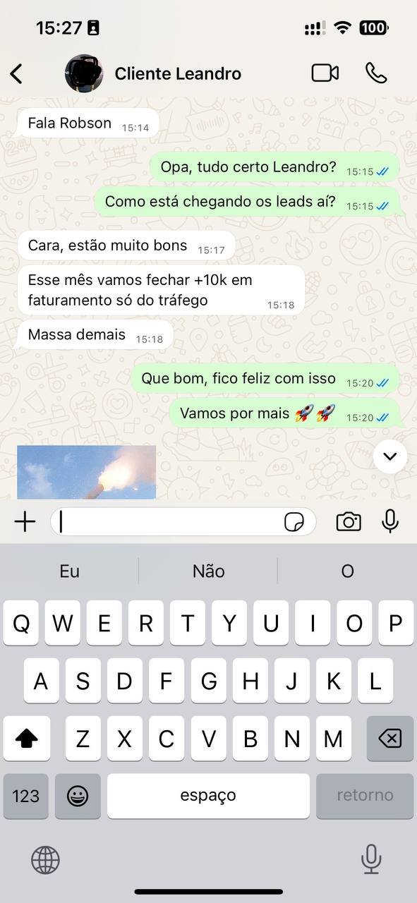 Depoimento cliente Leandro — +10k faturamento